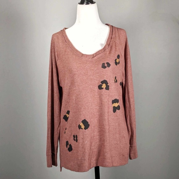 NWT ANTHROPOLOGIE MARONIE PRINTED LONG SLEEVES TOP -M - Picture 3 of 6